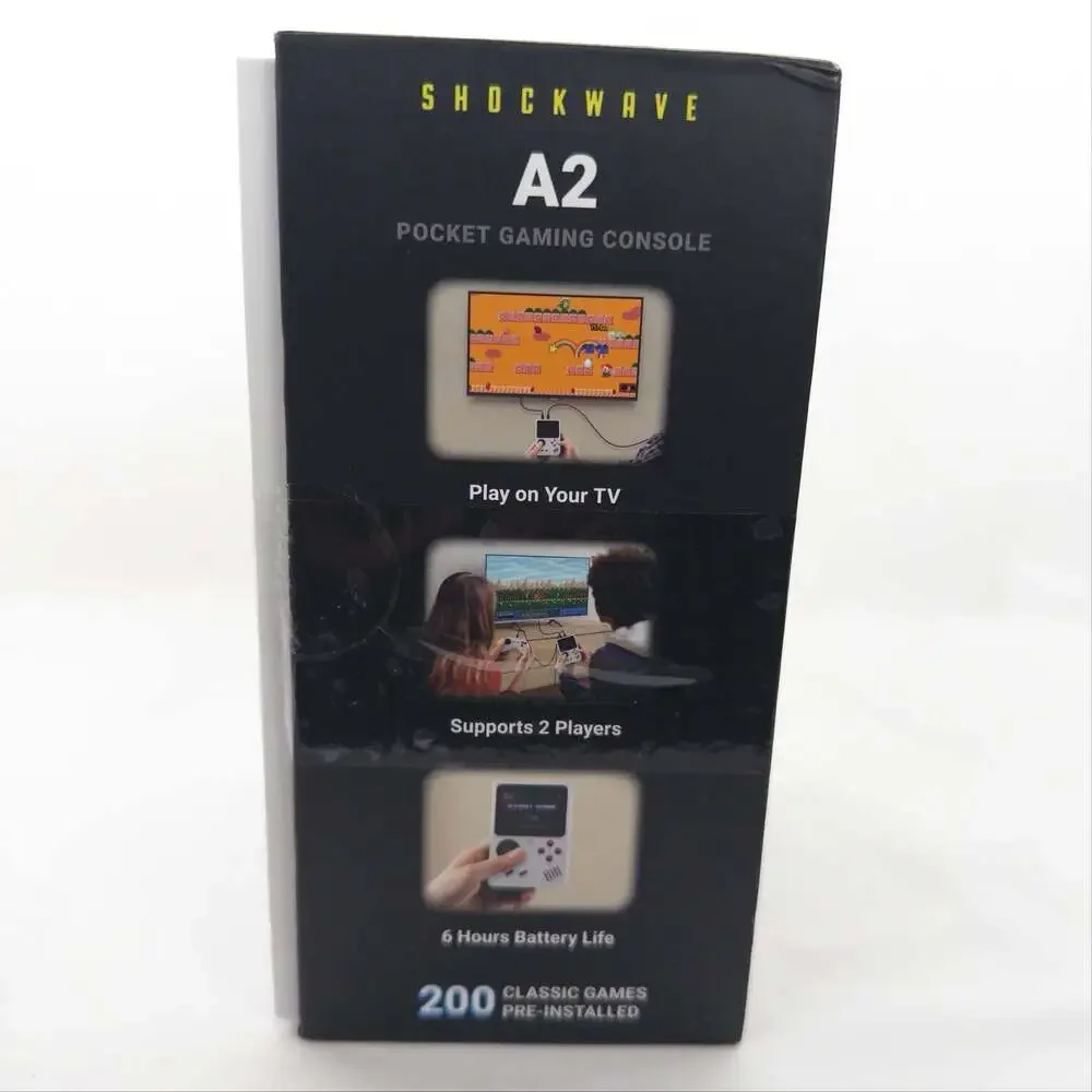 Shockwave A2 Pocket Gaming Console with 200 Classic Games and Controller